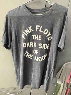 Lucky Brand Gray Pink Floyd Logo Tee